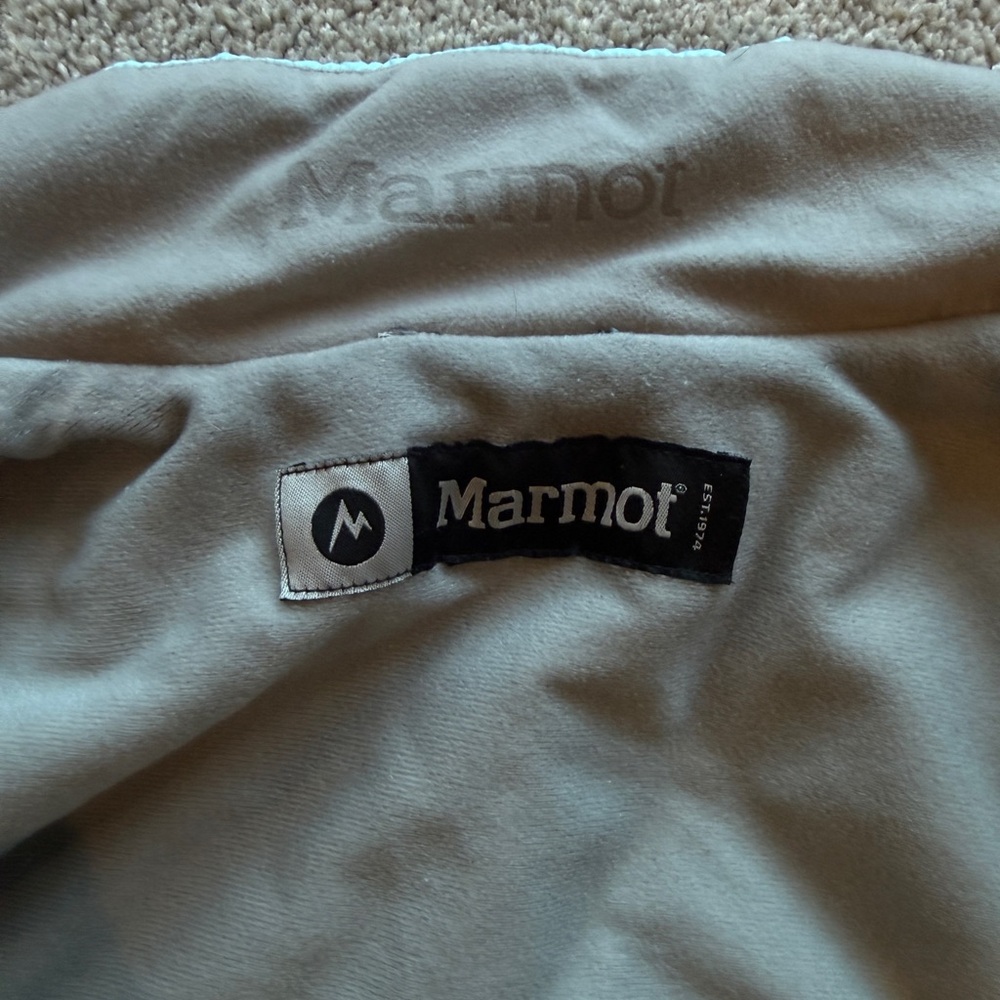 Marmot Women's Kitzbuhel Vest, Ice Blue w Gray Fleece Interior, Medium, EUC - Picture 7 of 7